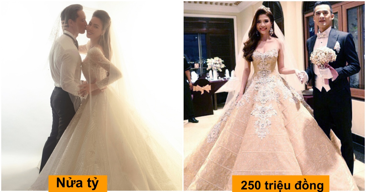 15 bộ váy cưới đắt đỏ nhất của hội mỹ nhân Việt trong ngày trọng đại: váy 28 tỷ đồng chưa có ai vượt được