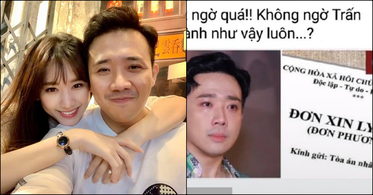 Rộ tin Trấn Thành đơn phương ly hôn Hari Won: Dân tình hoang mang khi biết  sự thật