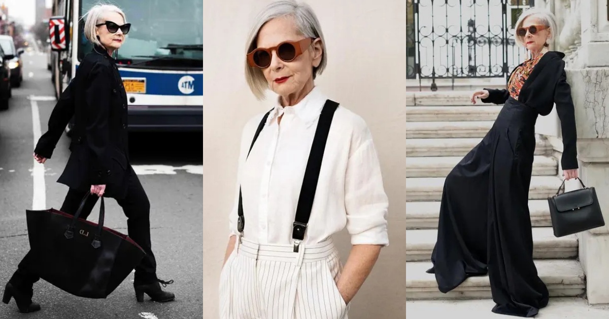 Nữ giáo sư U70 có gu thời trang quá chất, thần thái đỉnh tới mức ai cũng nghĩ là fashionista